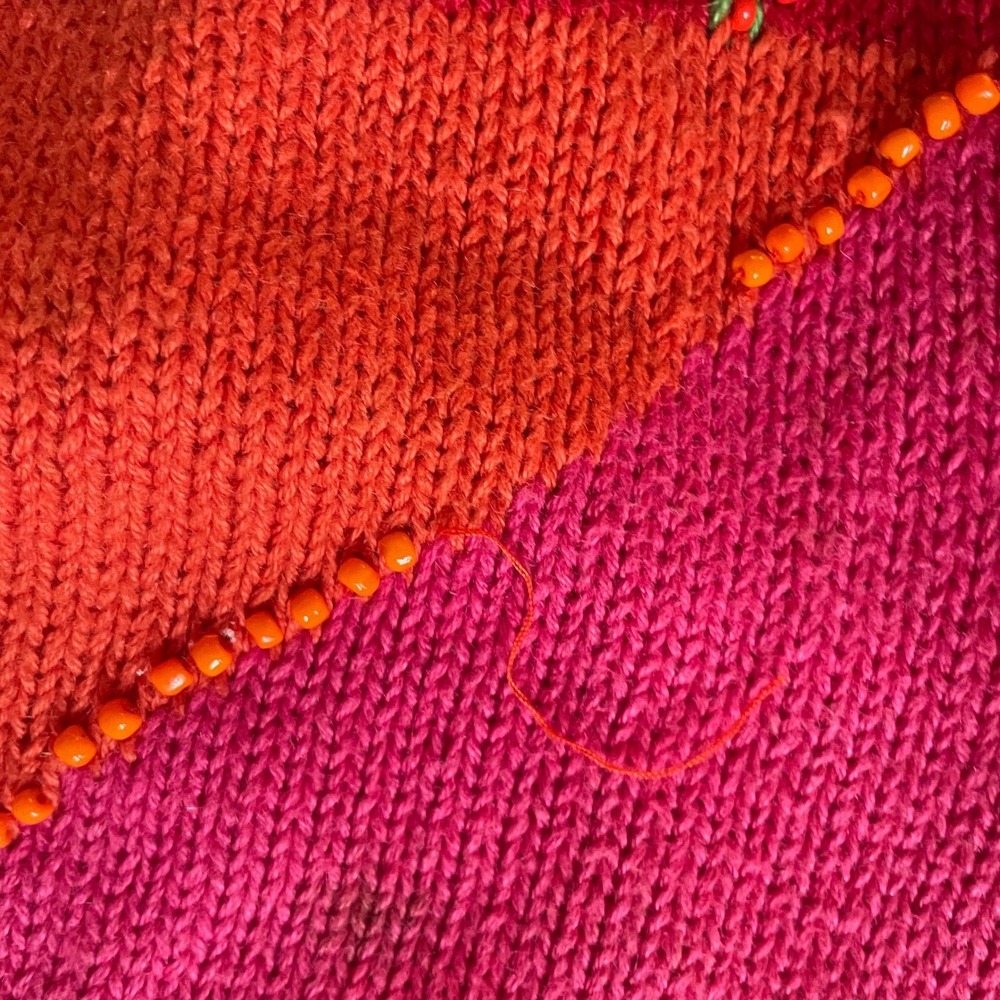 Colorful Vintage Funky Gladys Bagley Sweater Small - Picture 7 of 10